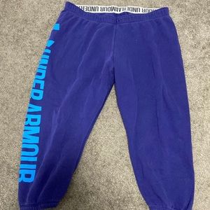 Purple under armour capris